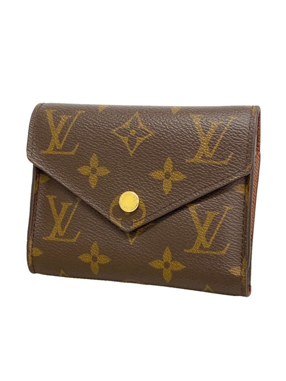 Louis Vuitton Trifold Wallet Monogram Portefeuille Victorine Brown